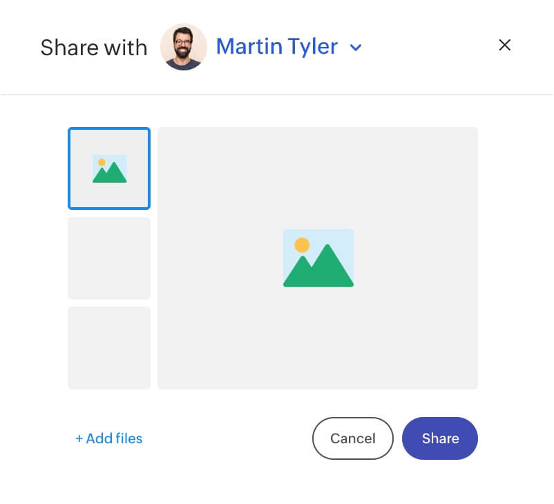 Effortlessly share files with your peers