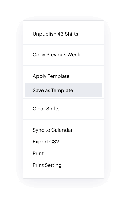 Simplify staff schedule creation