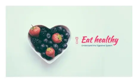 Eat healthy slide template
