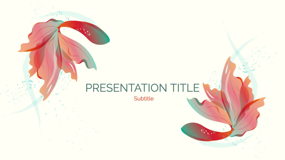 Aquatic presentation theme