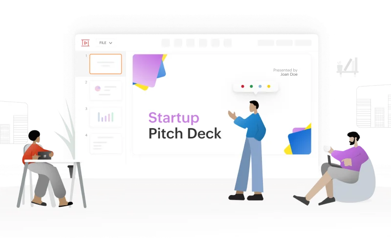 Creating pitch decks using Zoho Show