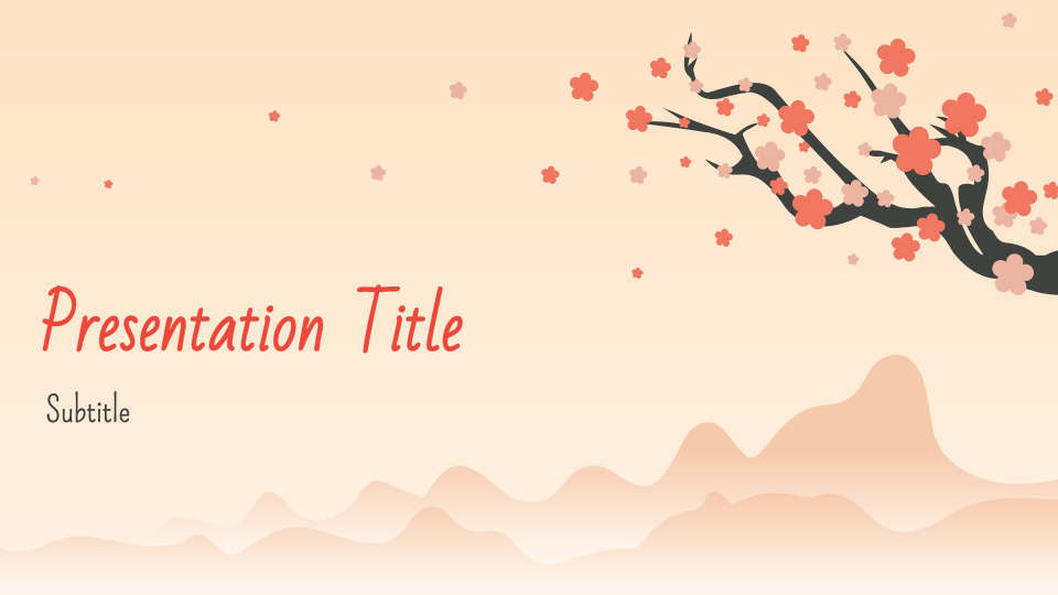Blossom presentation theme