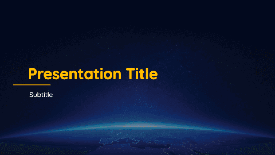 Celestial presentation theme