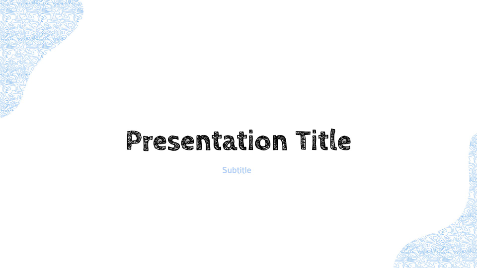 Chalkboard presentation theme
