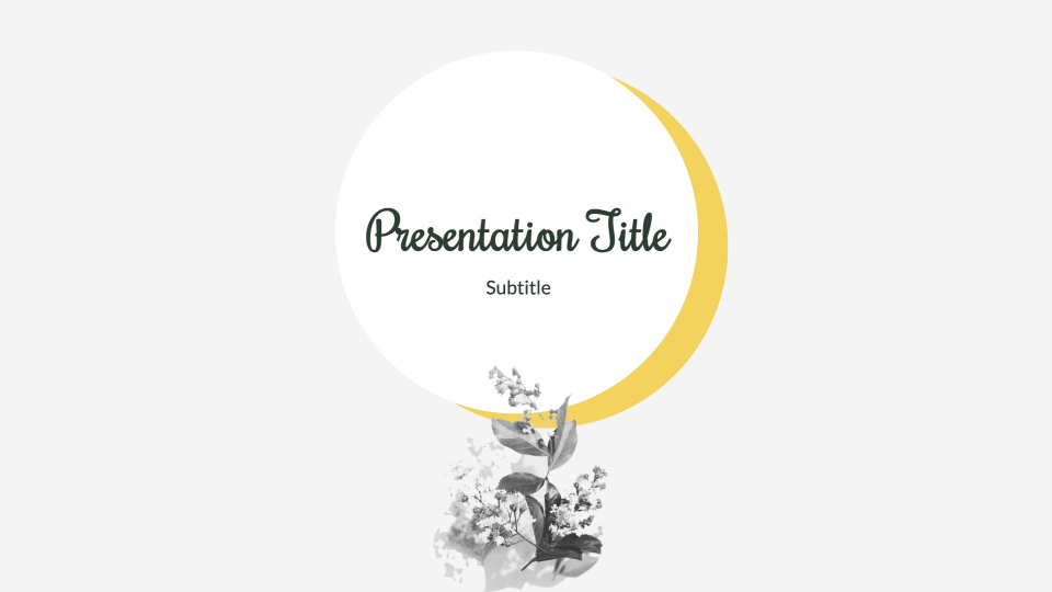 Floral presentation theme
