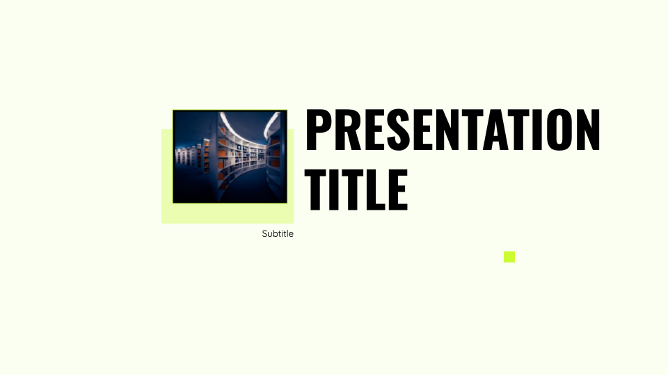 Frames presentation theme