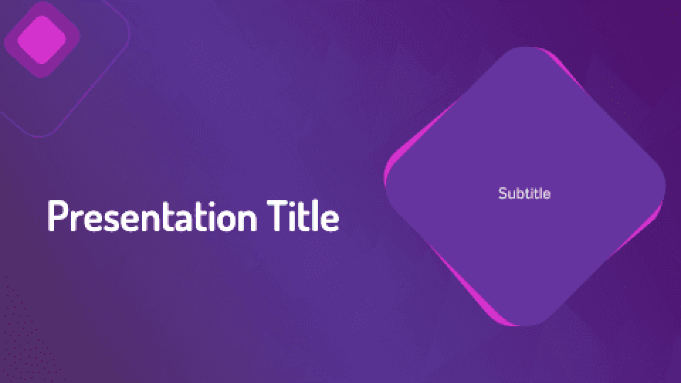 Geometric presentation theme