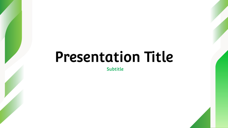 Greenery presentation theme