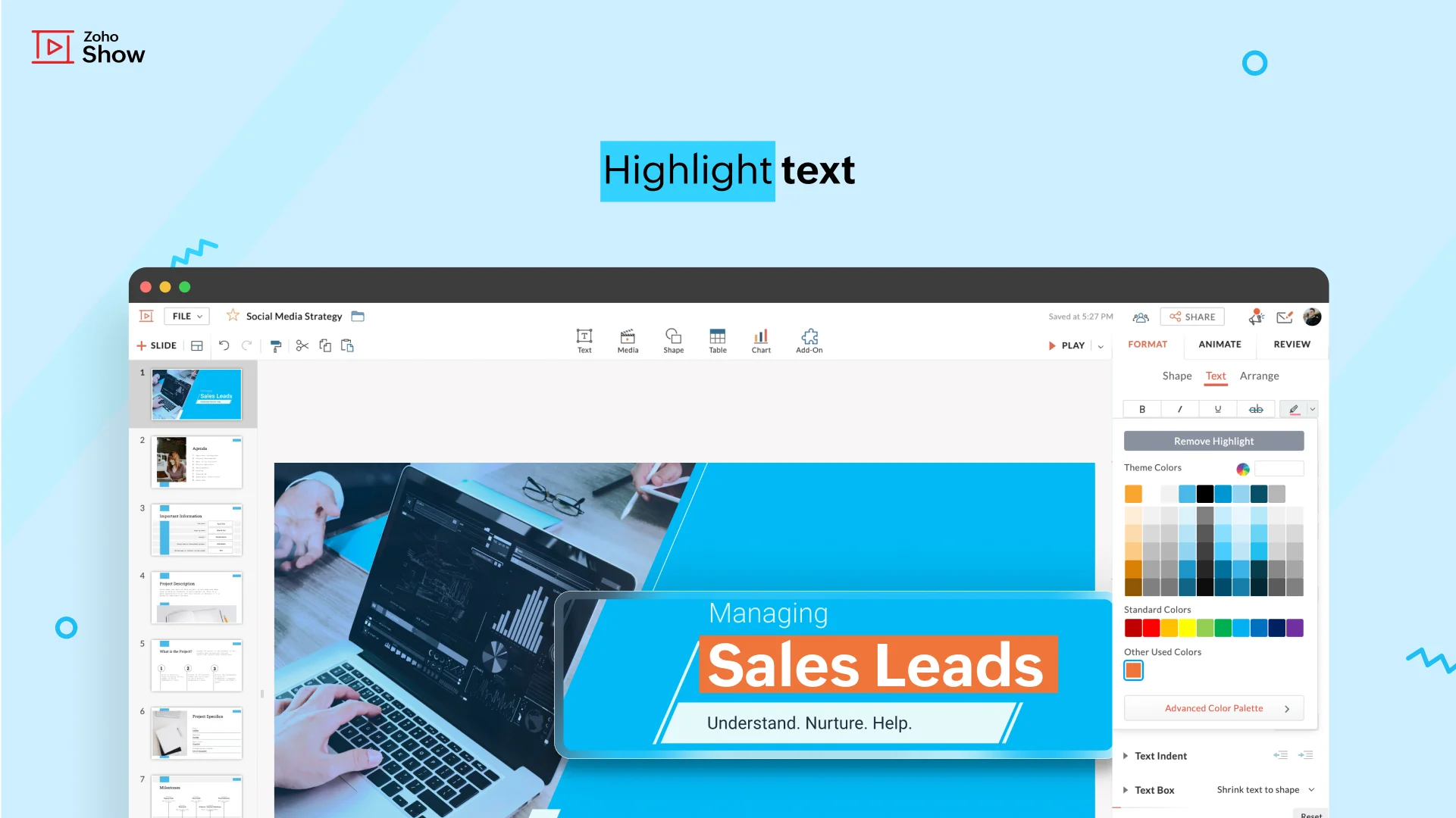 All new Zoho Show