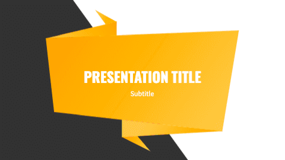 Origami presentation theme