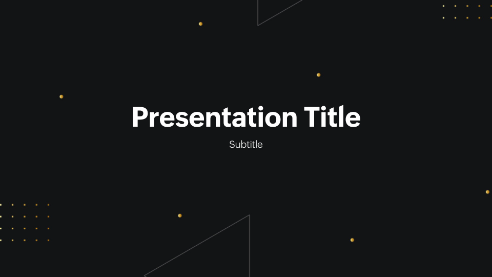 Stardust presentation theme