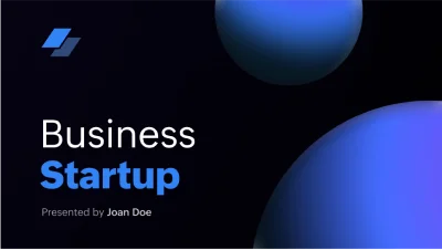 Business startup presentation slide