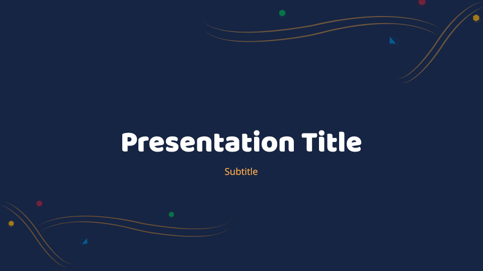 Wavy presentation theme