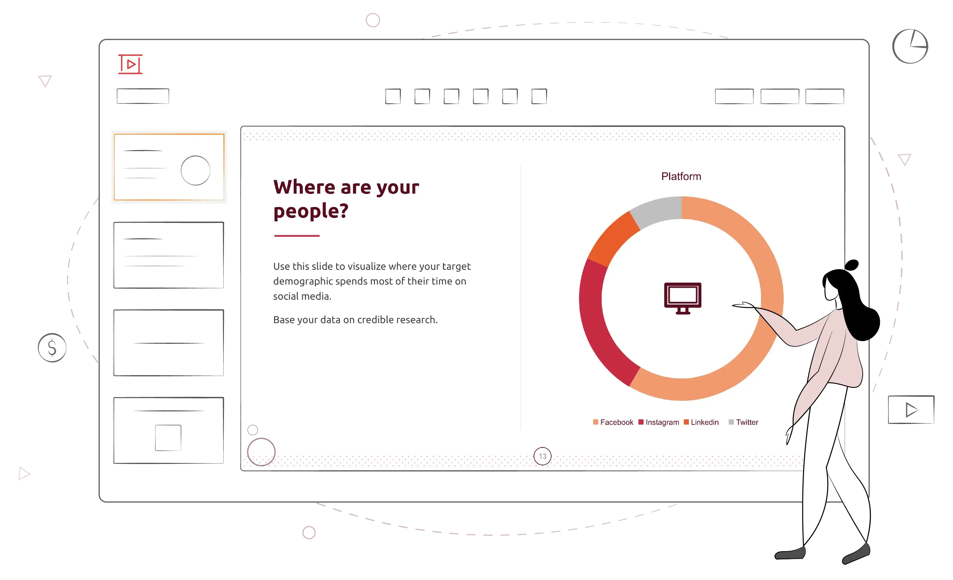 Show sales infographics