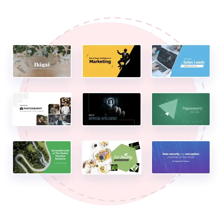 Show sales templates