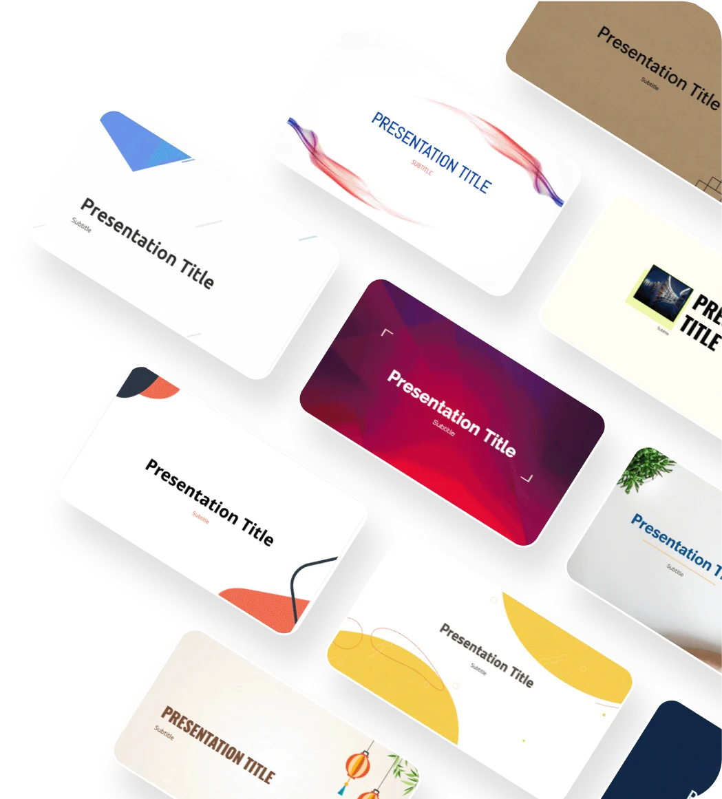 Overview of presentation themes in Zoho Show