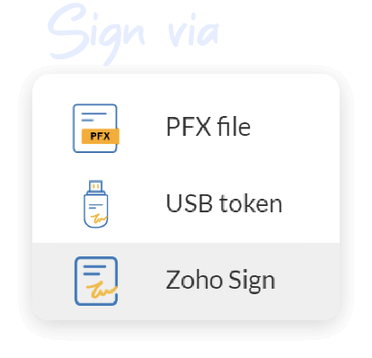 Sign via Aadhaar eSign