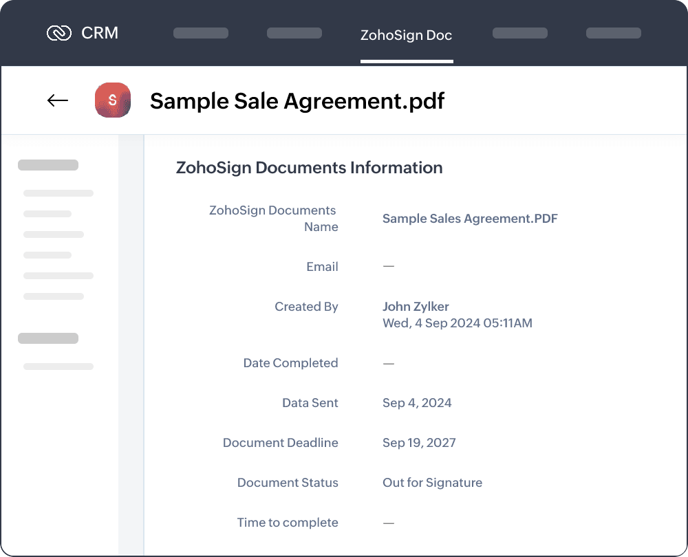 Collecting signatures
