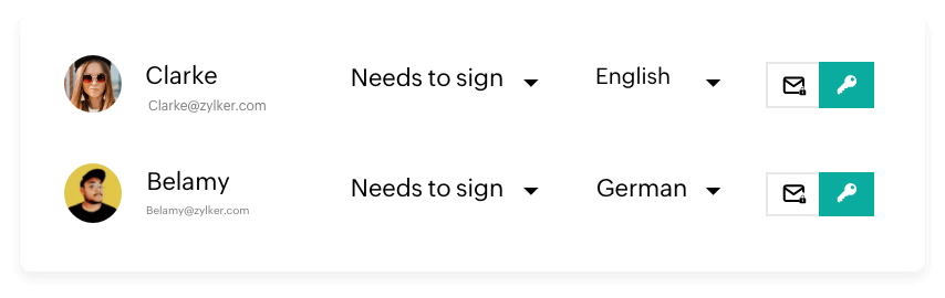 need to sign