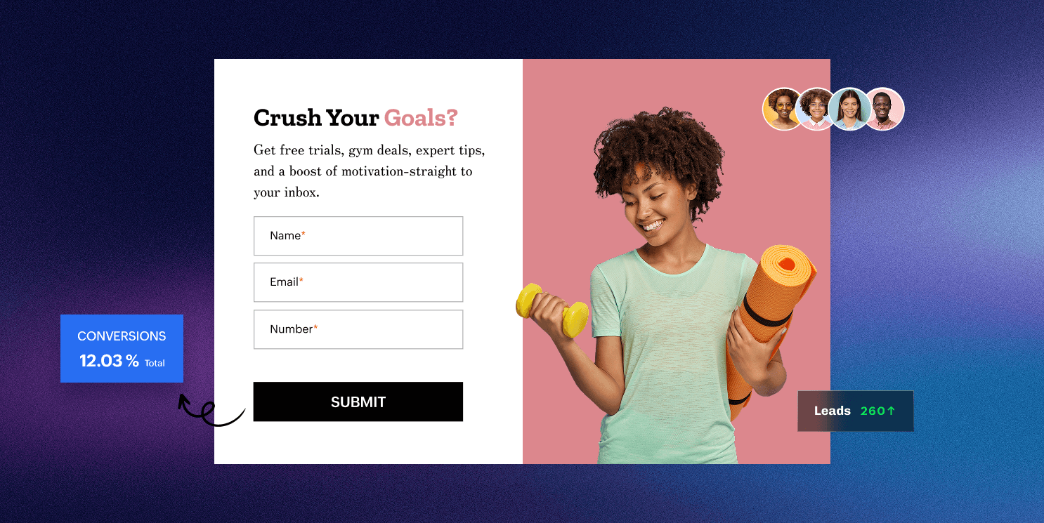 Conversion-focused lead capture forms that drive sales