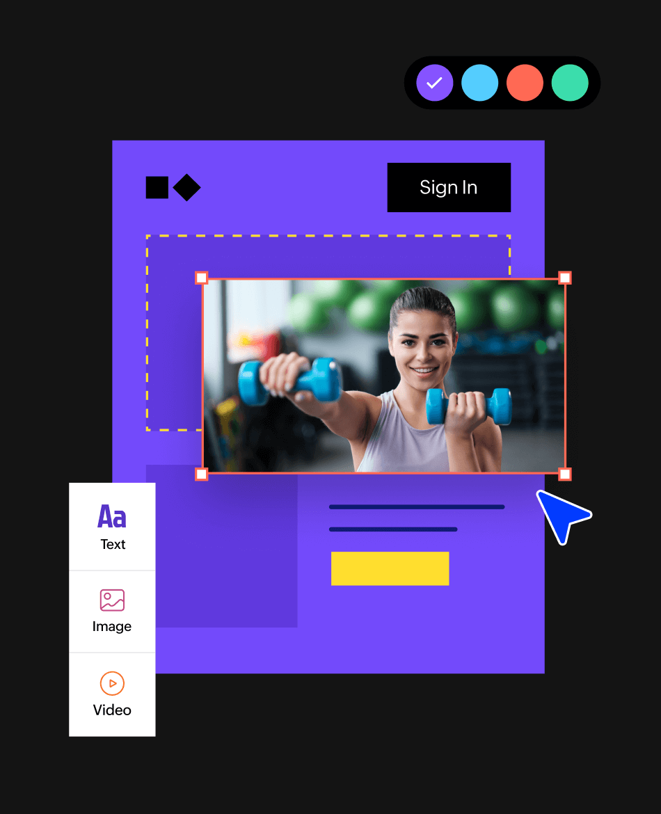 Drag and drop builder