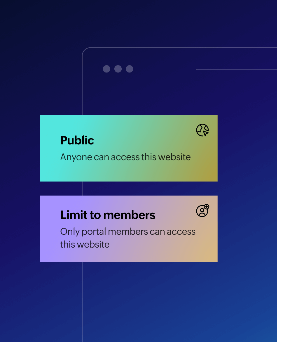 Easy to use member portal
