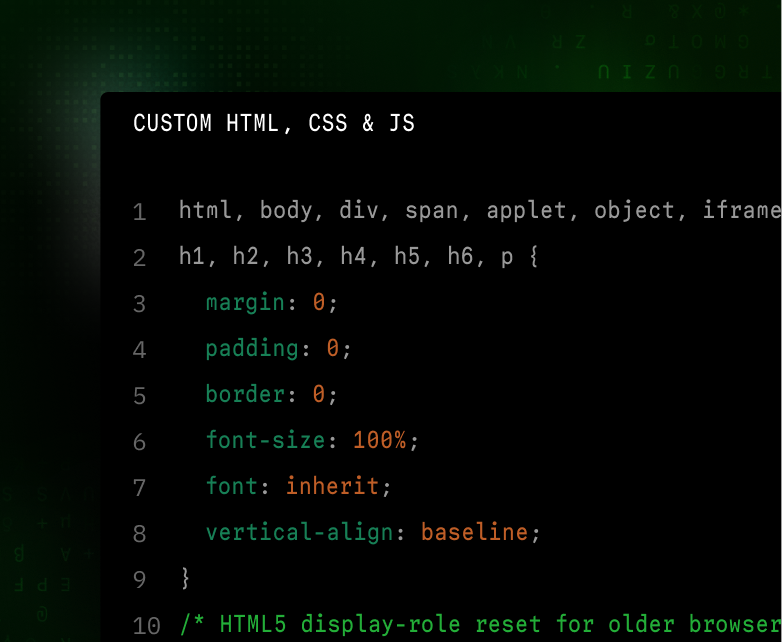 Custom development