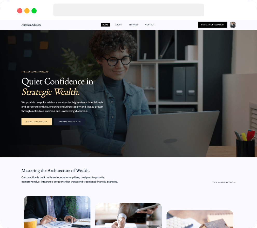 Business website built with Zoho Sites