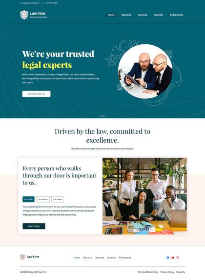 Law firm website template