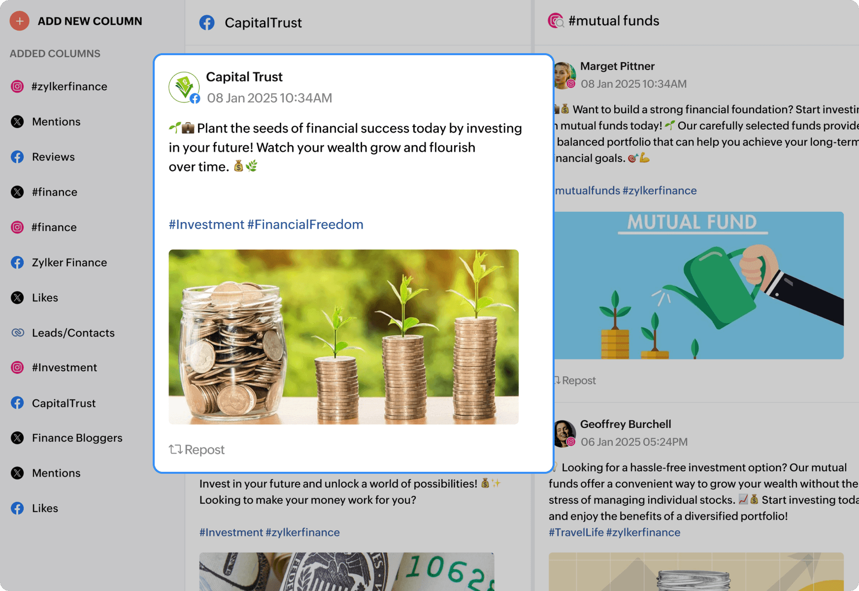 Generate in-depth reports
