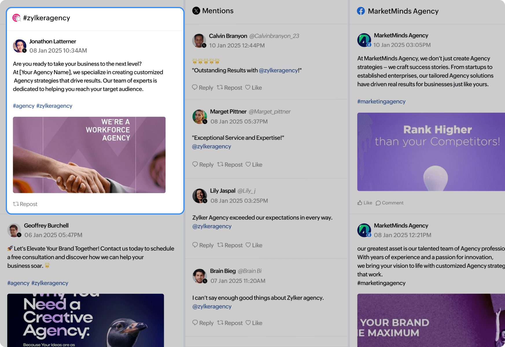 Follow relevant hashtags