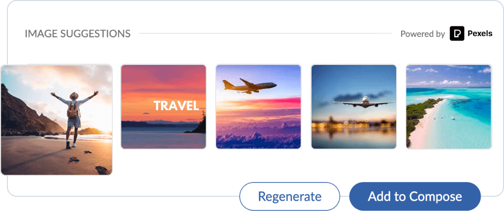 Hashtag image suggessions