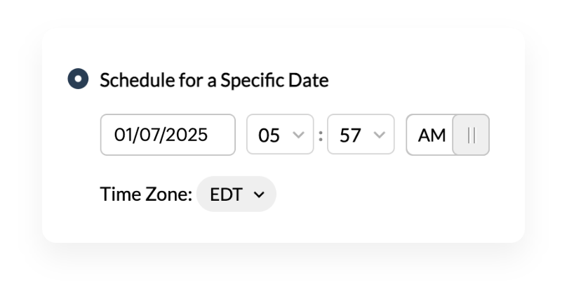 scheduling specific task