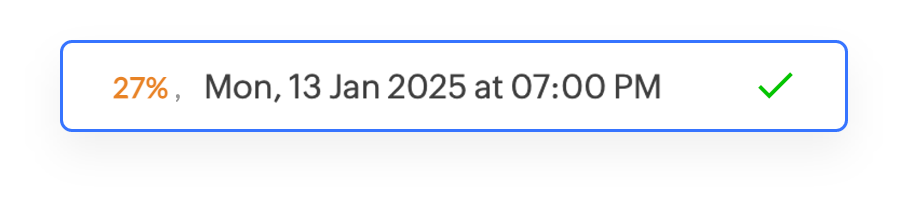scheduling slot popup