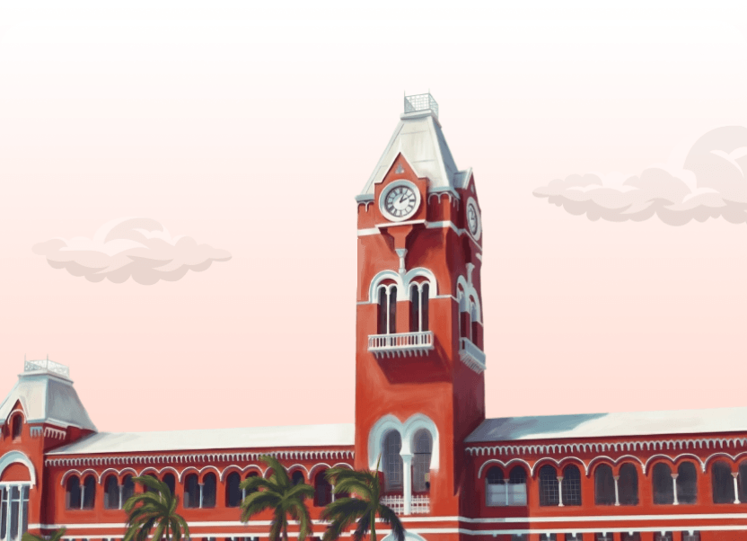 Chennai landmark illustration
