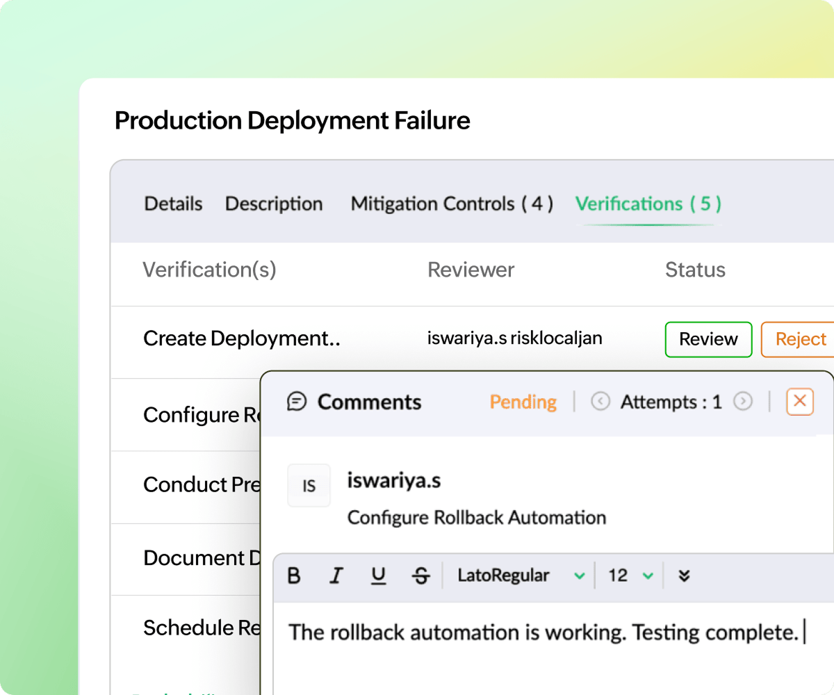 Execution and Impact Validation