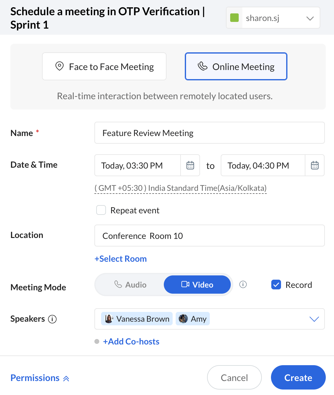 Schedule Meetings