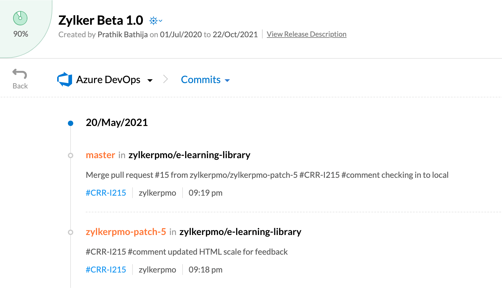 Context of Code Changes