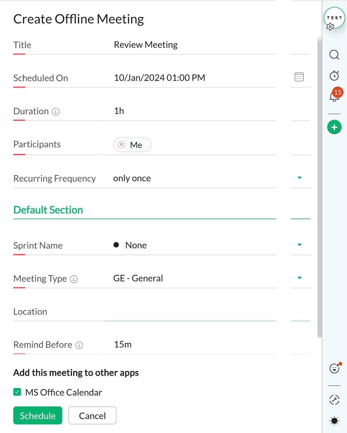 Add Meetings to Outlook Calendar