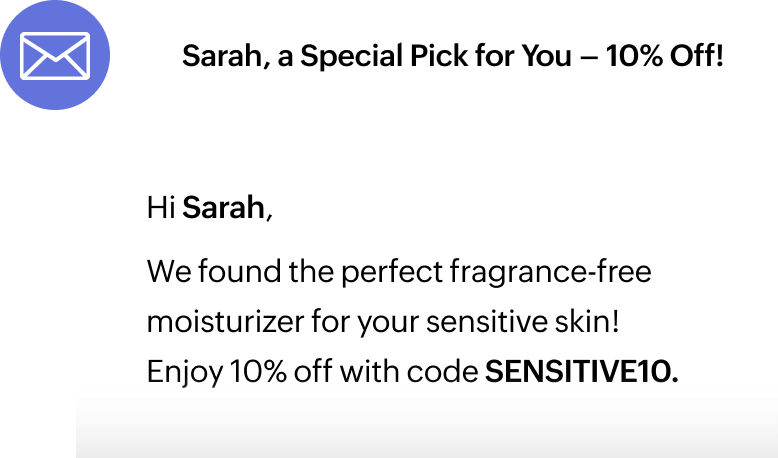 Personalize interactions