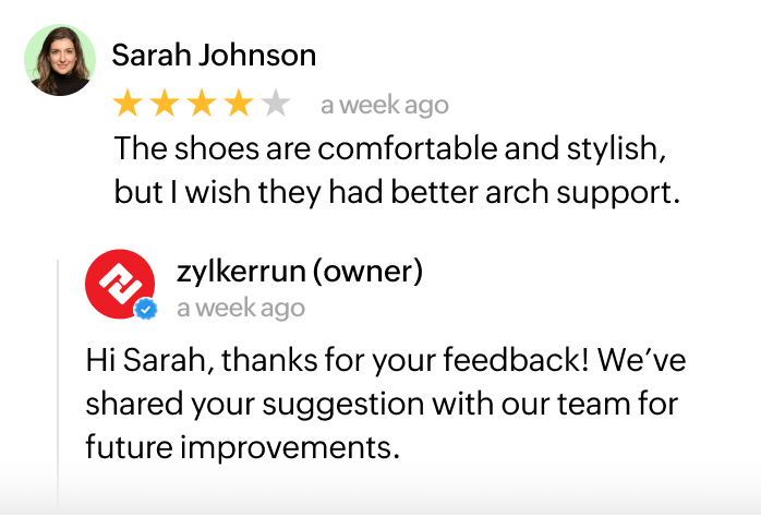 Encourage and respond to feedback