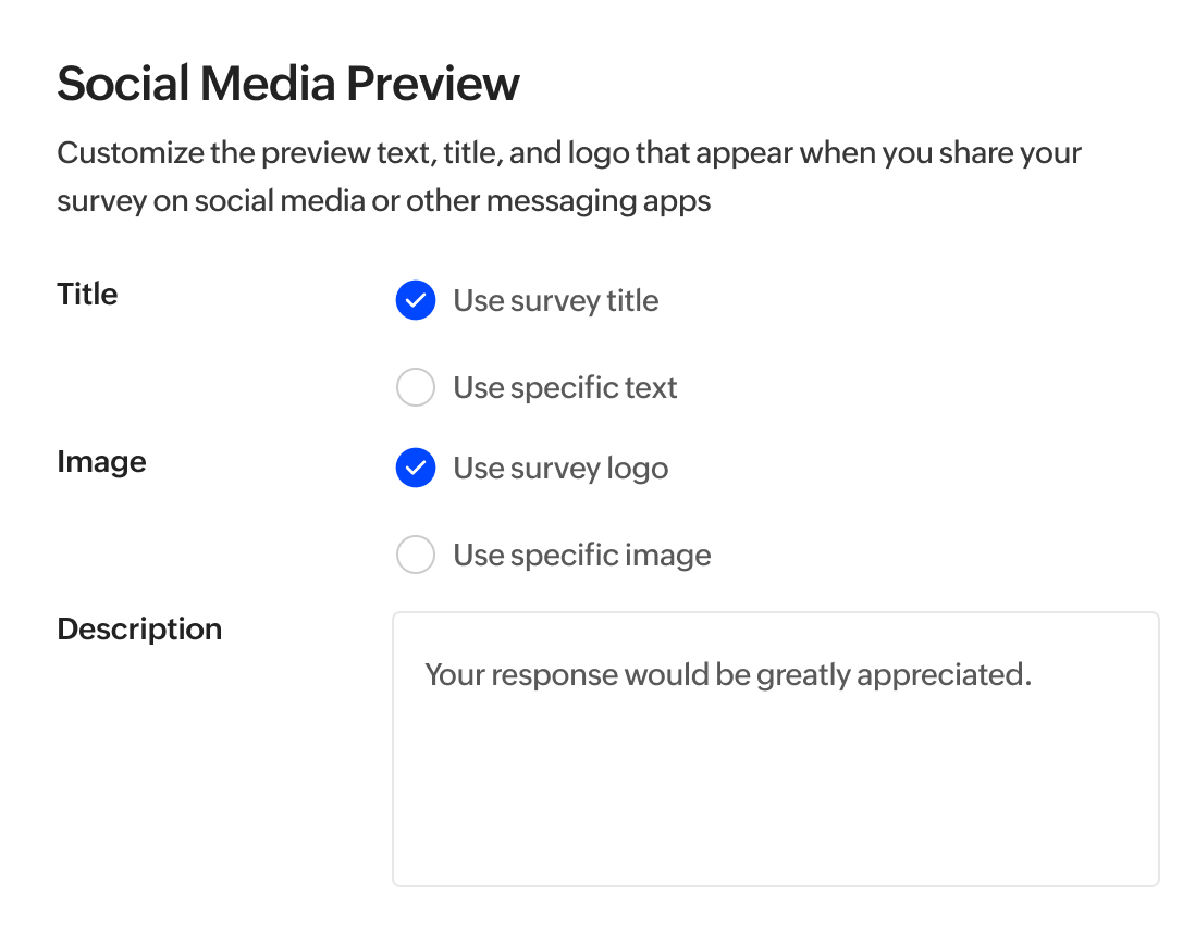 Social media preview