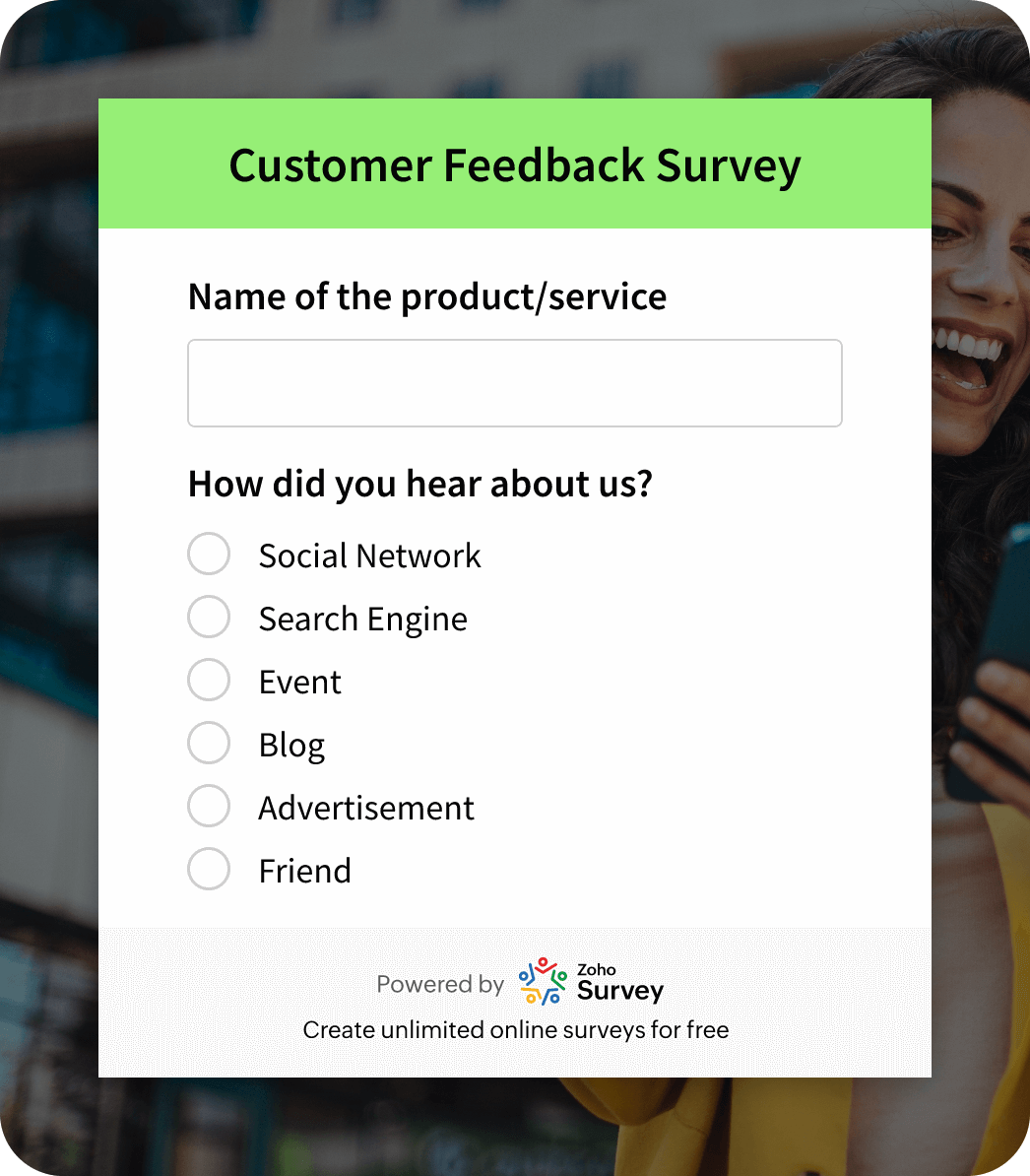 Customer feedback surveys