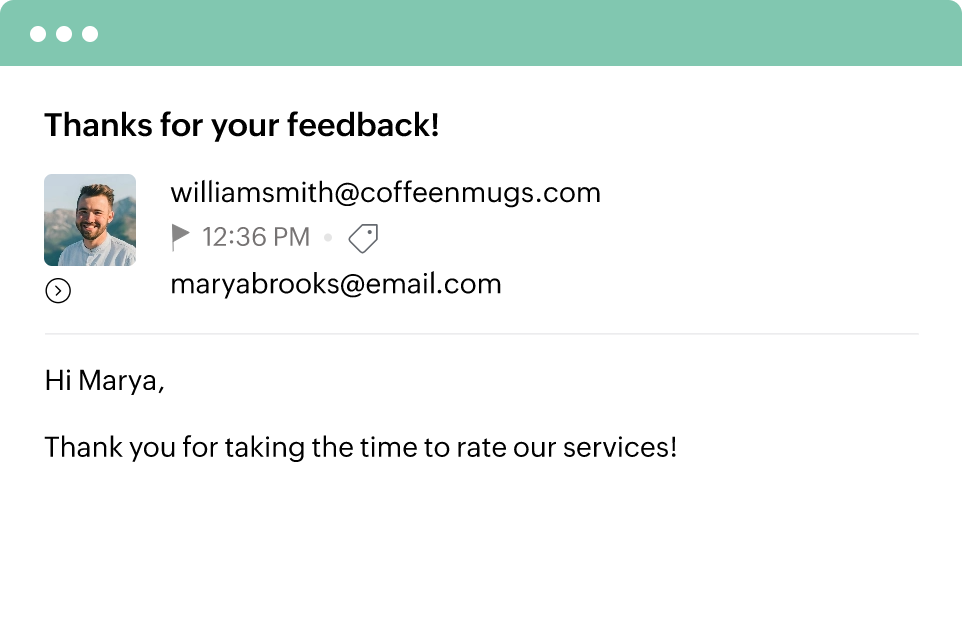 Respond to feedback
