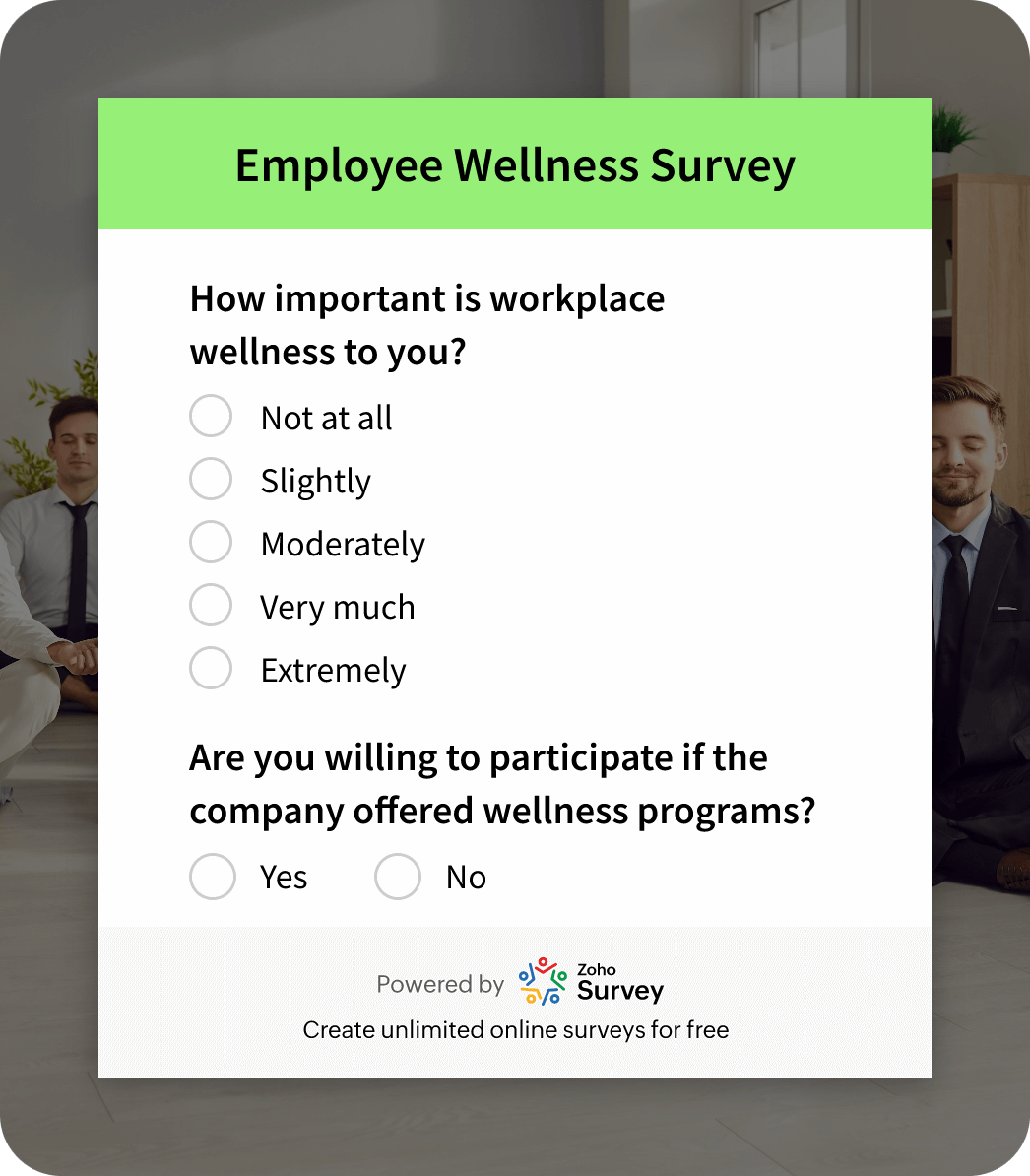 Employee wellness survey