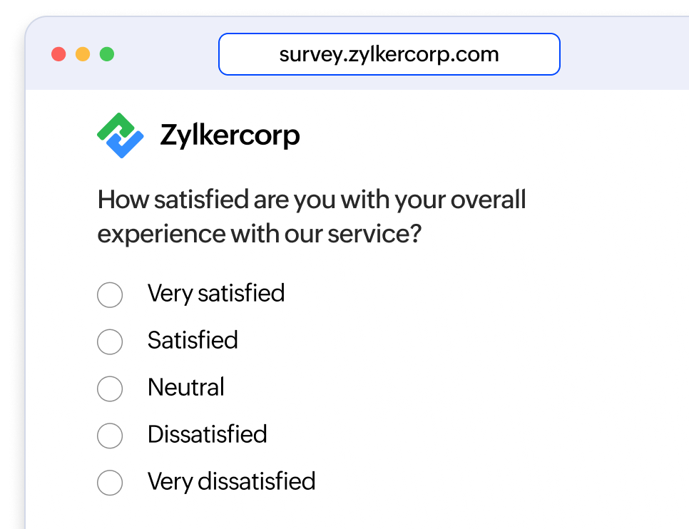 Create branded, professional surveys