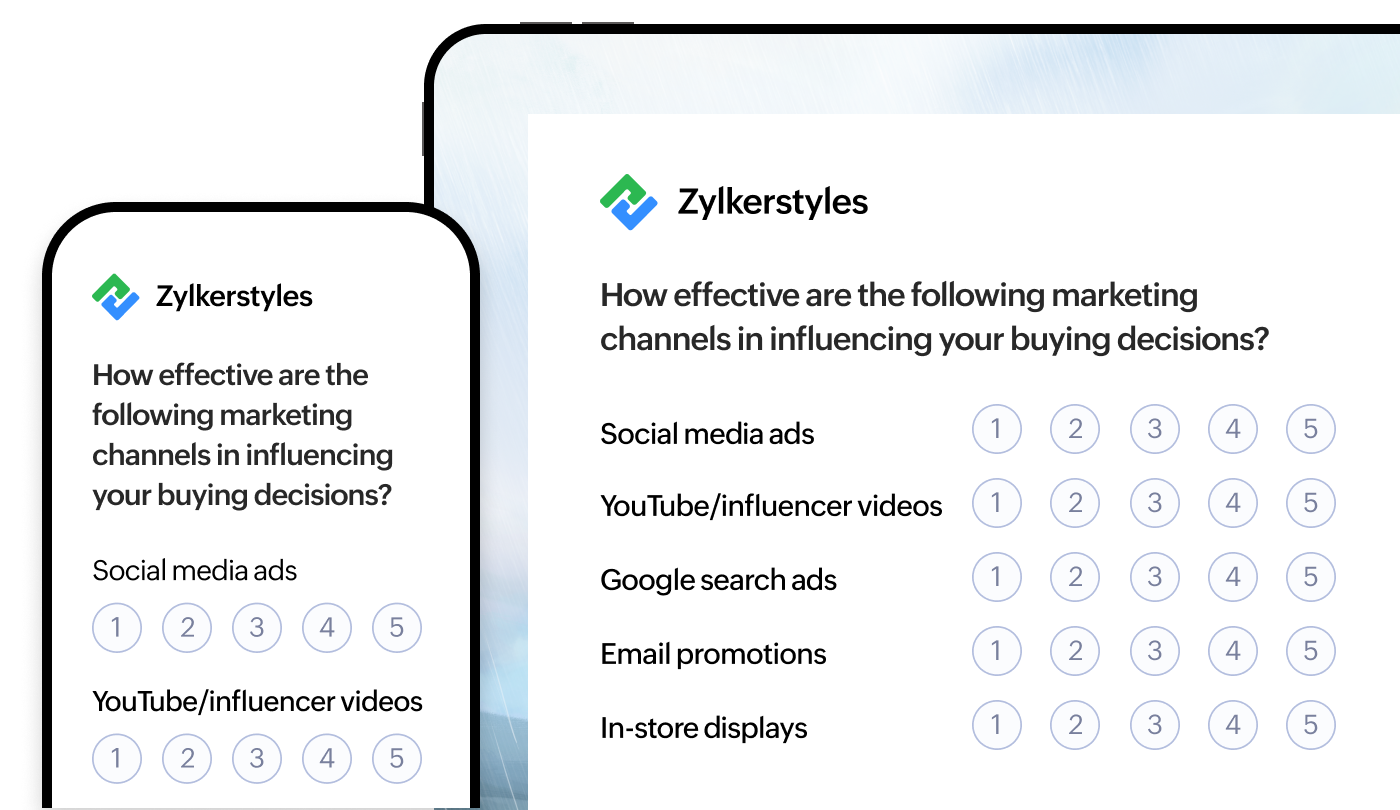 Mobile-optimized surveys