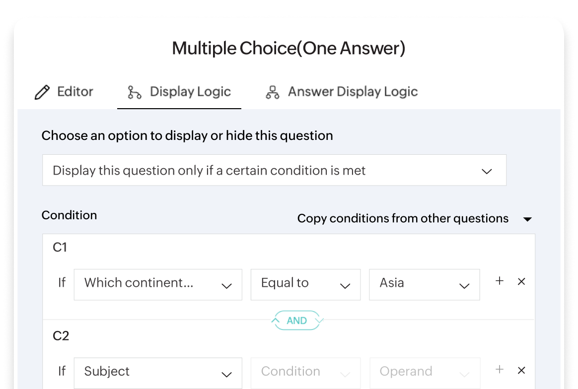 Survey logic: Personalize and optimize response flow
