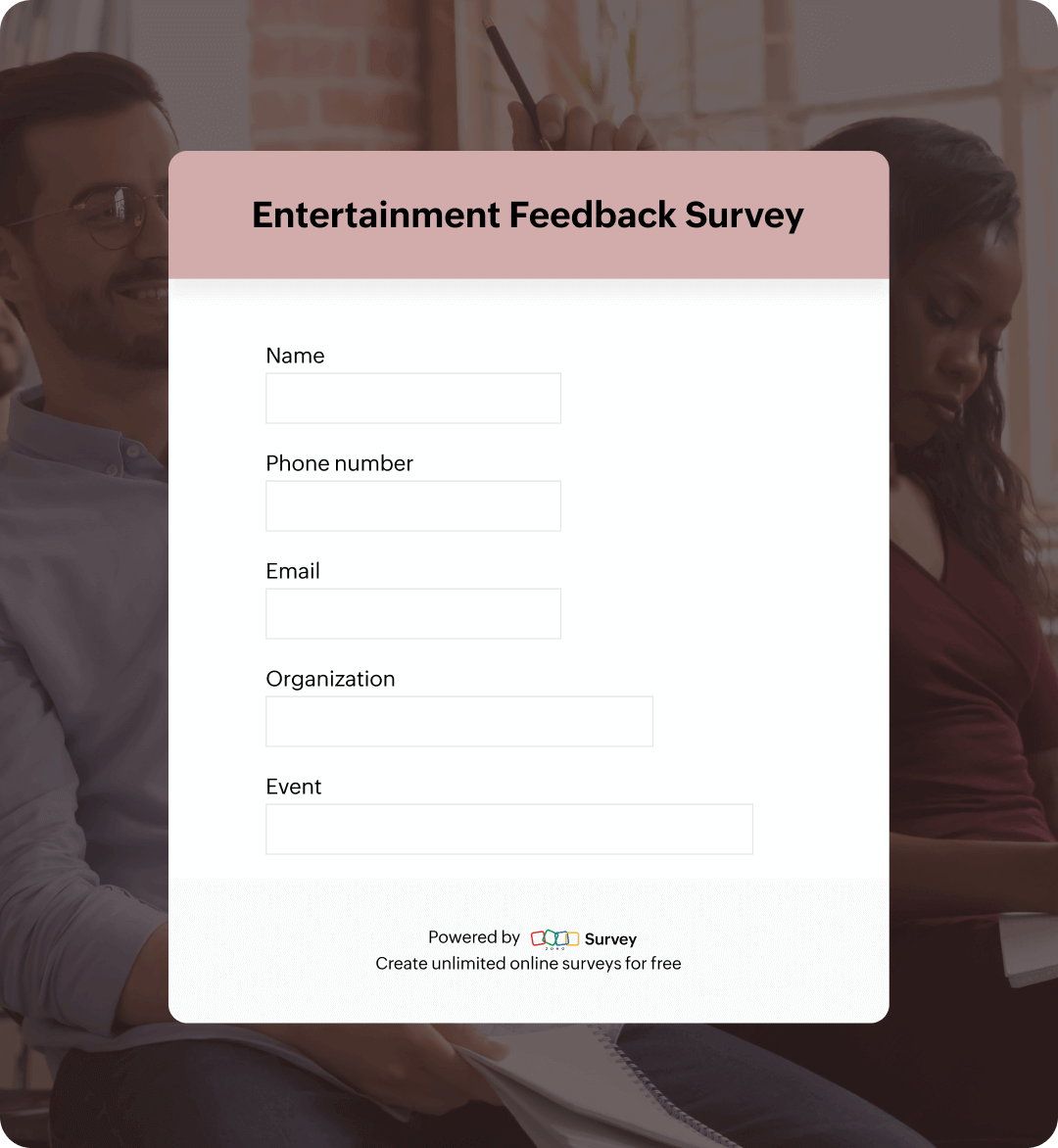 Entertainment feedback survey