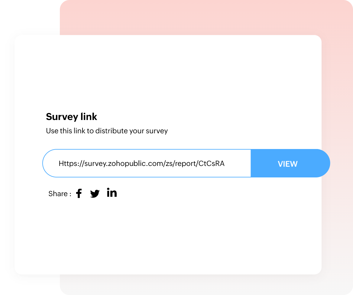 Customize the report sharing URL